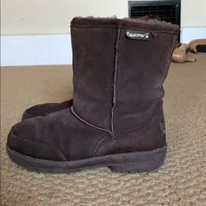 Brown bearpaw boots